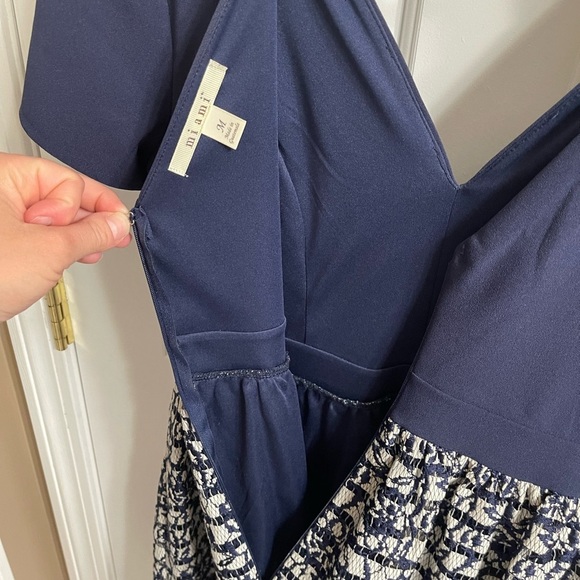 Miami Navy Blue Lace Cocktail Dress - Picture 3 of 7